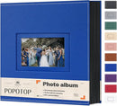 Popotop Photo Album 4x6 800 Pockets with Leather Hardcover Cover, Large Photo Album Binder Book with 80Pcs Pages for Family Travel Wedding Baby Gifts by TinyTreasures Baby Boutique