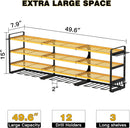 48" Large Power Tools Organizer Wall Mount,12 Drill Holder for Garage, Workshop Heavy Duty Storage Rack (Yellow) by GreenHaven Gardens