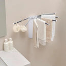 Wall Mounted Clothes Drying Rack - Foldable Tripod, Over The Door Rack for Laundry Bedroom, Household Aluminium by CozyNest Decor