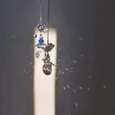 YU FENG Hanging Crystal Angel Suncatcher Blue Evil Eye Protection and Good Luck Charm Chandelier Lamps Pendant(12.5in) by GreenHaven Gardens