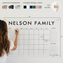 Personalized Clear Acrylic Calendar for Wall, Calendar Whiteboard for Wall, Dry Erase Wall Calendar, Wall Calendar Organizer System for Home (Block, Blush, 38"W x 26"H) by TinyTreasures Baby Boutique