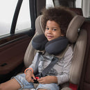 INFANZIA Kids Chin Supporting Travel Neck Pillow, Helps Support Head and Neck, Comfortably Designed for Head, Neck, and Chin Support - Ideal for Toddlers and Children,Black by TinyTreasures Baby Boutique