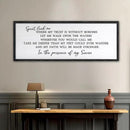 Spirit Lead Me Wall Art Decor 24×10 Inch Christian Scripture Office Inspirational Lyrics Ready to Hang Wooden Framed Sign (Black) by CozyNest Decor