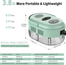 Steam Cleaner, Handheld 2500W Pressurized Heating Steamer for Cleaning,Multi-Purpose Steamer for Home Use with Water Tank, Steam Cleaner for Dirt, Grease,Grout,Tile, Floor,Couch,Car,Green by TinyTreasures Baby Boutique