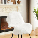 AMTOVO Faux Fur Rug, White Small Area Rug, Fluffy Sheepskin Rug, Fuzzy Ultra Soft 2 x 3 ft Shag Rugs for Bedroom Sofa Throw Cushion Room Decor, Sheepskin by CozyNest Decor