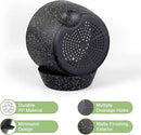 12/10/9 inch Large Self Watering Pots, Planter, Plant Pots with Mesh Drainage Holes for Indoor Outdoor Garden Plants, Plastic Flower Pots with Removable Deep Reservoir, Speckled Black by GreenHaven Gardens
