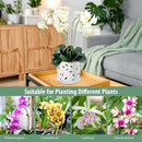 EFISPSS Orchid Pots with Holes, 7 Inch Orchid Pots with Drainage Holes and Tray, Indoor or Outdoor Ceramic Flower Pot for Orchid Care, Promoting Air Circulation and Drainage Plant Pot - White by GreenHaven Gardens