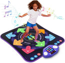 Dance Mat Toys for 3-12 Year Old Girls Boys, Dance Pad with Light Up 8-Buttons & Bluetooth, Music Dance Game with 7 Game Modes, Christmas Birthday Gifts for 3 4 5 6 7 8 9 10+ Year Old Girls Boys by TinyTreasures Baby Boutique
