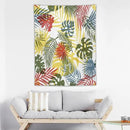 ICMOLYYENLO Boho Green Leaves Tapestry, Mid Century Abstract Tropical Palm Leaves Modern Minimalist Geometric Wall Hanging, Neutral Home Decor Art for Living Room Bedroom Dorm 60x60 Inch by CozyNest Decor