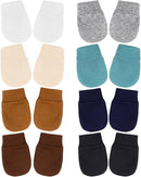 BQUBO Newborn Infant Toddler Mittens No Scratch Cotton Elastic Wrist Gloves Hypoallergenic for 0-6 Months Baby Boys Girls by TinyTreasures Baby Boutique