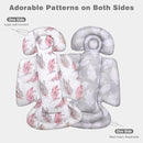 Upgraded Infant Car Seat Insert, 2-in-1 Reversible Baby Car Seat Head Support with 3 Strap Covers, All Seasons Newborn Car Seat Insert and Baby Carseat Cushion for Stroller, Swing, Rocker, Bassinets by TinyTreasures Baby Boutique