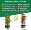 MQFORU 2Pack Raised Garden Bed Planter Boxes with Trellis, 57" Self-Watering Tomato Planter Boxes with Trellis for Climbing Vegetable and Plants, Tomato Cage for Indoor Outdoor Use by GreenHaven Gardens