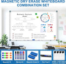 H-Qprobd 6'x4' Large Magnetic White Board Dry Erase Whiteboard with Aluminum Frame, 72"X48" Hanging White Boards for Wall with Long Pen Tray, Presentation Board for Office Classroom Home by TinyTreasures Baby Boutique