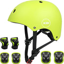 XJD Kids Bike Helmet,Multi-Sport Protective Gear Set for 3-5-8-14 Years Boys Girls with Knee and Elbow Pads Wrist Guards fit Roller Skates,Cycling,Skateboarding,Skating Scooter by TinyTreasures Baby Boutique