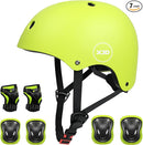 XJD Kids Bike Helmet,Multi-Sport Protective Gear Set for 3-5-8-14 Years Boys Girls with Knee and Elbow Pads Wrist Guards fit Roller Skates,Cycling,Skateboarding,Skating Scooter by TinyTreasures Baby Boutique