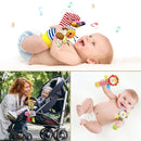 Baby Hanging Toy, Wrist Rattles, Rattle Socks, Handheld Wearable Washable Adjustable Rattle Toy, Newborn Present Baby Shower Birthday Gift Set for 0 1 2 3 Years Old Babies (12PCS-J) by TinyTreasures Baby Boutique