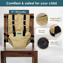 Baby Portable High Chair for Travel | Essential Travel Highchair | Baby Chair Harness by TinyTreasures Baby Boutique