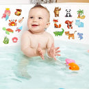 Window Clings Stickers for Kids Window Gel Clings Decals Thick Gel Clings Toddlers and Adults Classroom Home Nursery Airplane Birthday Party Supplies (Jungle Animals + Sea Animals) by CozyNest Decor