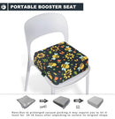 Toddler Booster Seat for Dining Table, Portable Booster Seat for Kitchen Chair, 4 Inch High-Density Foam Cushion with Adjustable Safety Straps and Non-Slip Bottom, Perfect for Kids Travel and Daily by TinyTreasures Baby Boutique