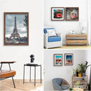 11x14 Picture Frame Set of 6, Display Pictures 8x10 with Mat or 11x14 Without Mat for Wall Mounting,Rustic Brown by CozyNest Decor