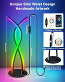 Daymeet LED Table Lamp, Modern Bedside Light Desk Nightstand Lamp RGBICW Color Changing Dimmable with Remote Music Sync Smart Bluetooth APP Control Night Light 5V USB Unique Desk Lamp for Bedroom Home by TinyTreasures Baby Boutique