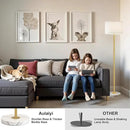 Floor Lamp for Living Room,Dimmable Gold Floor Lamp,Modern Standing Lamp with Marble Base,Tall Standing Lamp for Bedroom, Reading,Office & Kids' Room,LED Bulb Included(Gold) by CozyNest Decor