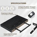 Fun Memories Black Floating Shelves for Wall - 10 x 16 Floating Shelf - Rustic Wood Storage Shelf - Wall Shelves with Invisible Bracket - 16" Bookshelves for Living Room & Bedroom - Black - Set of 2 by CozyNest Decor