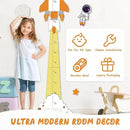 Personalized Name Height Chart for Kids, Cute Rocket Wooden Growth Chart for Kids, Wall Height Chart for Children, Cute Wall Ruler for Kids, Track Height Measurement, Easy to Install by CozyNest Decor