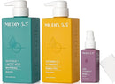 Medix 5.5 Anti Aging Skin Care 3PC Set | Vitamin C Body Cream + Exfoliating AHA Glycolic Acid Foaming Face & Body Wash + Vitamin F Booster Serum, Wash + Treat + Hydrate Skincare Set by TinyTreasures Baby Boutique