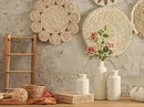Ceramic Vases Set of 3, Whitewashed Neutral Flower Vases Home Decor, Pottery Rustic Farmhouse Decorative Vases Modern Decor for Table Mantel Entryway Bookshelf Living Room Kitchen Bedroom by CozyNest Decor