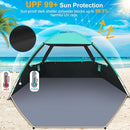 Gorich Beach Tent Sun Shelter for 3/4-5/6-7/8-10 Person with UPF 50＋ UV Protection, Lightweight & Easy Setup Beach Shade Canopy, Portable Beach Shade Tent Beach Cabana by TinyTreasures Baby Boutique
