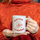 JINYO Funny Dog Coffee Mug, Dog Lovers Gifts for Women Men, Dog Gifts for Women,Dog Coffee Mug,Everything is Figureoutable Cup,Dog Mugs For Dog Lovers, Dog Cup, 11oz by CozyNest Decor