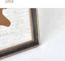 AELS 8x10 Inch Vintage Picture Frame, Elegant Antique Photo Frames with Glass Front, Photo Display, Tabletop Wall Hanging, Gift Ideas, Black with Gold Trim by CozyNest Decor