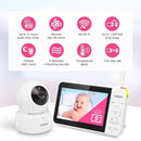VTech VM924 Remote Pan-Tilt-Zoom Video Baby Monitor, 5" LCD Screen, Up to 17 Hrs Video Streaming, Night Vision, Up to 1000ft Range, Soothing Sounds, 2-Way Talk, Temperature Sensor,Secured Transmission by TinyTreasures Baby Boutique