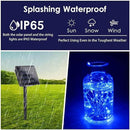 Solar String Lights Outdoor, 2-Pack Total 80FT 200 LED Solar Christmas Twinkle Lights Outside Waterproof Copper Wire 8 Modes Solar Fairy Lights for Garden Tree Party Birthday Christmas Decor (Blue) by GreenHaven Gardens