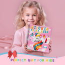 homicozy 3PCS Sticker Paint Books for Kids Ages 4-10,Unicorn Mermaid Animals Designs Paint by Stickers,Sticker by Numbers,Party Birthday Gifts for Girls 4-10,Create 30 Pictures One Stickers at A Time by TinyTreasures Baby Boutique
