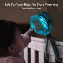 Momcozy Portable Stroller Fan, 8000mAh, 27H Ultra-long Battery Life, Detachable 4 Speed 360°Rotate, LED Night Light with 2 Modes, USB Rechargeable Handheld Cooling Fan for Travel, Car Seat, Bedroom by TinyTreasures Baby Boutique