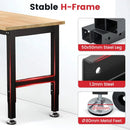 Work Bench 60 Inch Work Table for Garage Heavy Duty Rubberwood Tabletop Workbench for Woodworking Shop Home Office Electronic Cutting Wood by GreenHaven Gardens