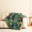 MSGKV Boho Throw Blanket Cotton Blanket for Couch and Sofa Cover for Living Room Summer Throw Cozy Gauze Blanket 50" x 60" by CozyNest Decor