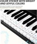 Finger Dance 61 Key Folding Piano Keyboard, Upgrand Imitation Wood Texture Keyboard Portable Piano, Bluetooth & MIDI, Foldable Keyboard Piano for Beginner - Deep Black by TinyTreasures Baby Boutique