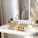 Display Wood Risers Wooden Stand 3 Tier Wood Racks Decorative Rectangular, 2 Set 6 Piece Cupcake Stands Cologne Perfume Organizer Dessert Showcase(Nature) by CozyNest Decor