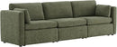 CHITA Oversized Modular Sectional Convertible Fabric Sofa Set, FSC Certified Extra Large Sectional Deep Seat Couch for Living Room, 112 inch Width,3 Seat Modern Modular Sofa, Moss Green by CozyNest Decor