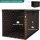 YITAHOME 150 Gallon Double-Wall Deck Box with Side Handles, Outdoor Large Storage for Patio Furniture Cushions, Garden Pool Accessories, Water Resistant & Lockable by CozyNest Decor