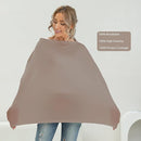 Breathable Car Seat Cover for Babies – Multi-Purpose Soft Rayon Nursing Cover for Breastfeeding, High Stretchy Infant Carseat Canopy, Stroller Cover (Smooth Rayon, Mocha Natural) by TinyTreasures Baby Boutique
