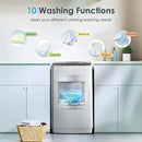 Euhomy 1.03cu.ft Portable Washer, 8.8LBS Capacity Small Portable Washing Machine with 10 Programs 5 Water Levels, Drain Pump and LED Display,Compact Washer for Apartments, RVs, Homes, Light Gray by CozyNest Decor
