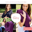 Byrd & Blume Maternity Nursing Cover Breathable Lightweight Breastfeeding Cover Wrap Shawl Scarf Poncho Full 360 (Black, One size) by TinyTreasures Baby Boutique