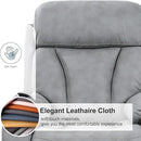 Power Lift Chair Recliners for Elderly, Leathaire Modern Adult Power Lift Chair Overstuffed Electric Lift Recliner Chair with Side Pocket for Living Room Bedroom (Light Gray) by CozyNest Decor