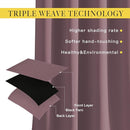 NICETOWN Blackout Curtains 72 inches Long 2 Panels Set - Grommet Thermal Insulated Room Darkening Solid Drapes Sound & Light Blocking for Bedroom/Living Room, Dry Rose, W52 x L72 by TinyTreasures Baby Boutique