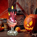 Eldnacele Halloween Snow Globe Candles Lighted Lamp USB Powered Battery Operated Spooky Spinning Water Glittering Tornado Flameless Candles Skeleton Hand Holder Halloween Centerpiece Decor(Ghost) by CozyNest Decor
