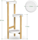 Wisuce Bamboo Plant Stands Indoor, 3 Tier Plant Stand Tall Corner Plant Stand Holder & Plant Display Rack for Outdoor Garden Indoor Home (3 Tier -1) by GreenHaven Gardens
